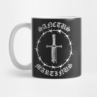 Saint Martin of Tours Broken Sword Barbed Wire Gothic Pocket Mug
